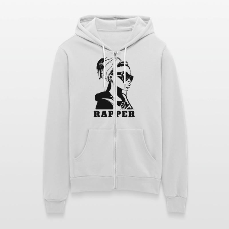 Stylish hip hop girl rapper