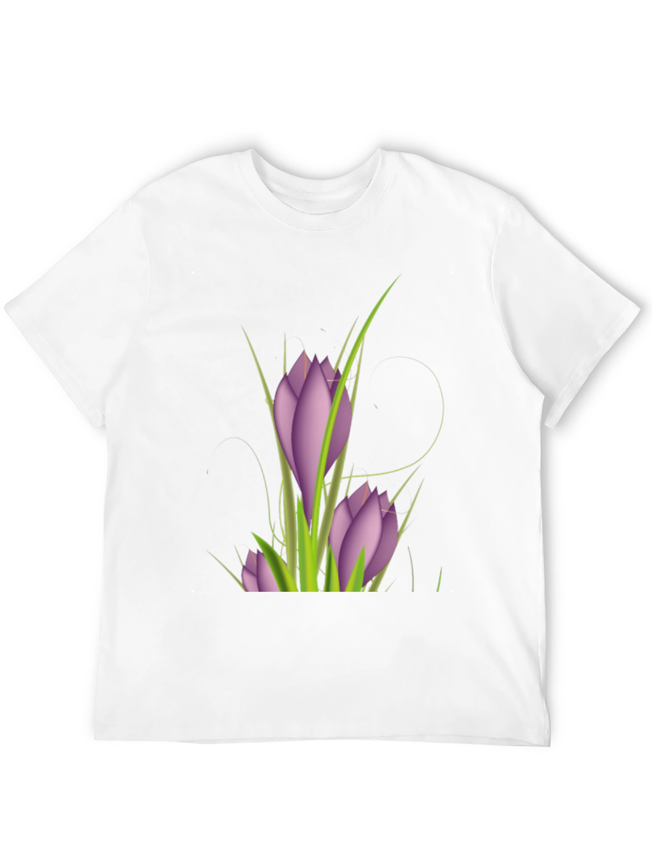 Floral Print Black T-Shirt