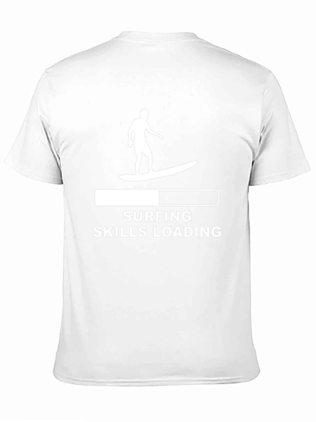 Surfing Skills Loading Graphic Tee - Black Cotton T-Shirt