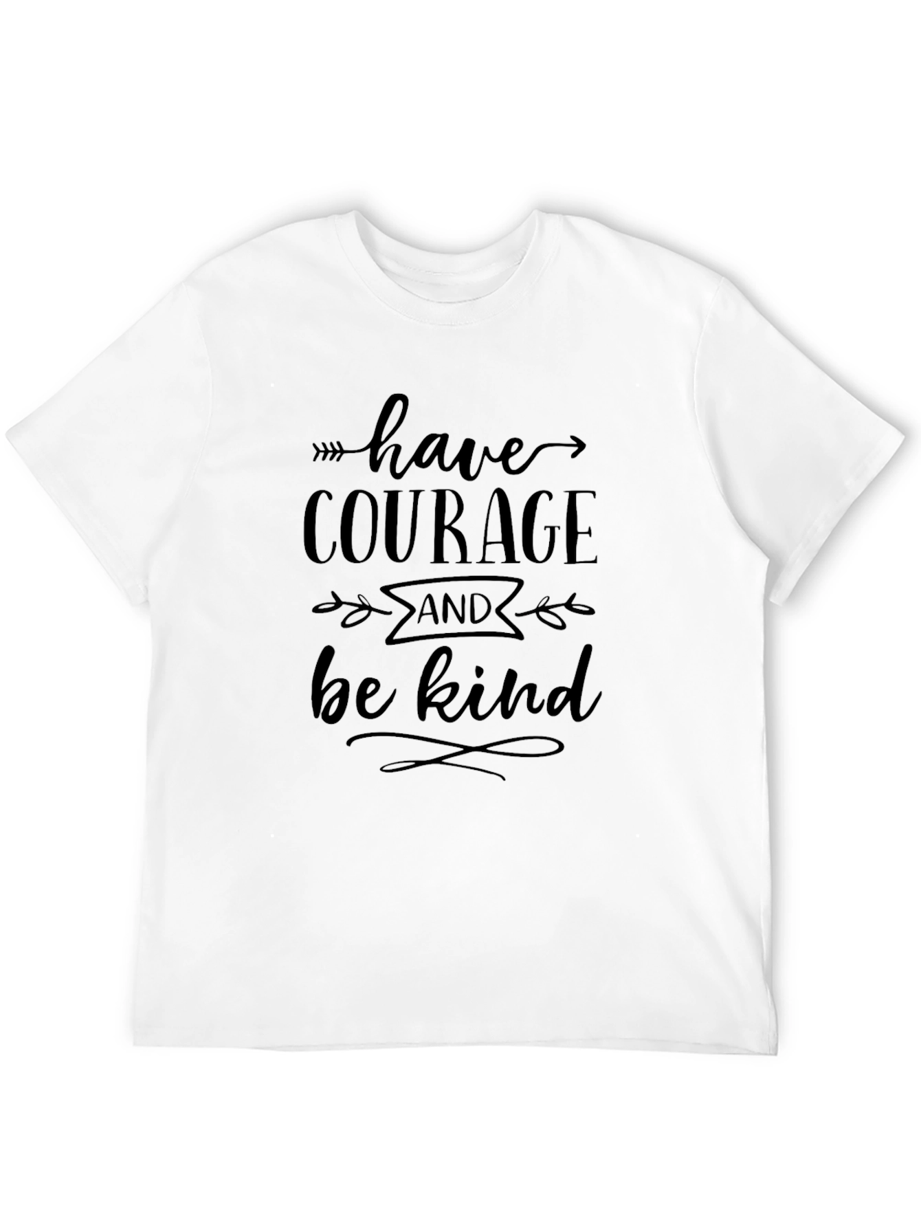 Have Courage and Be Kind Black Graphic Tee