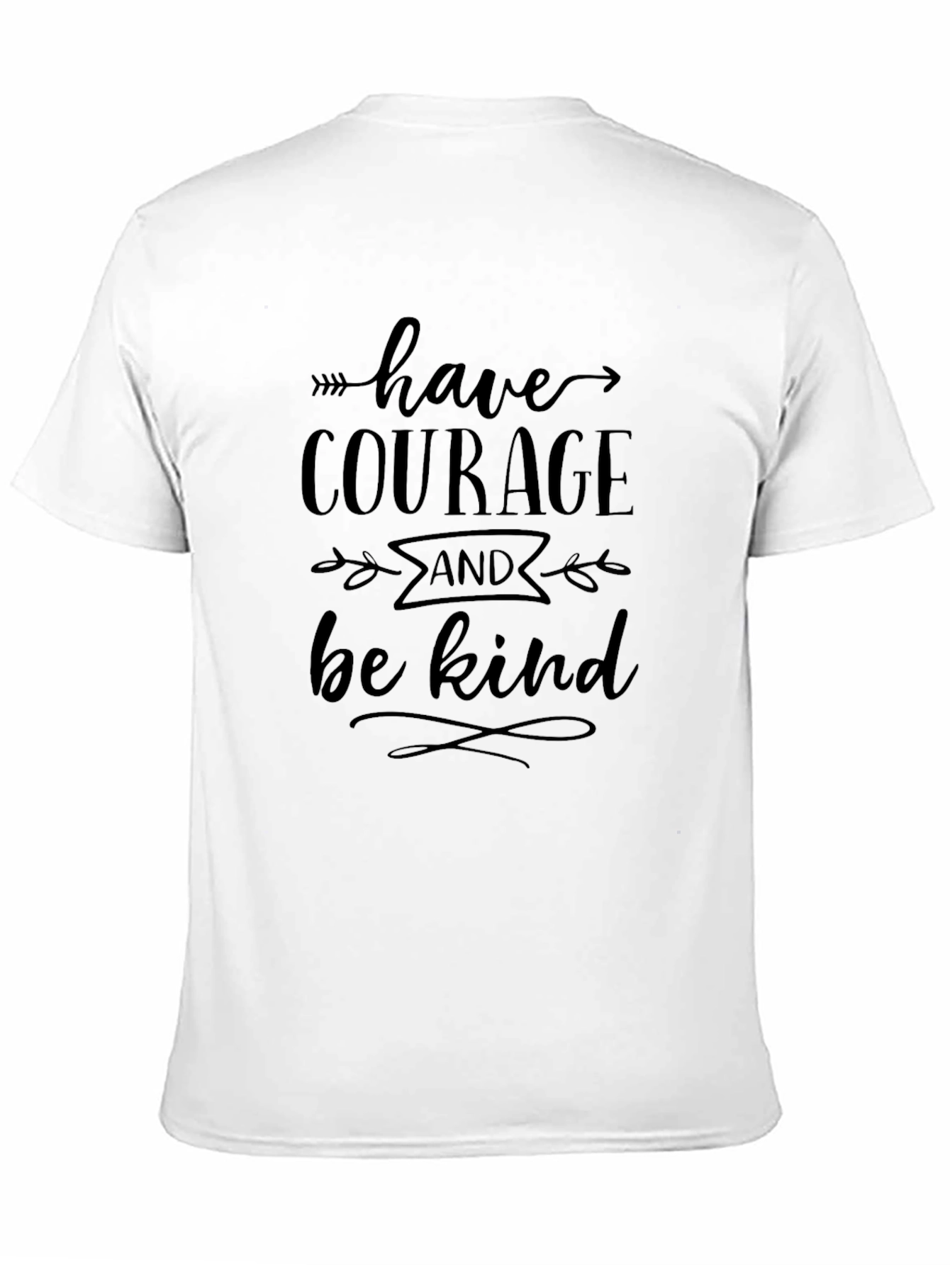 Have Courage and Be Kind Black Graphic Tee