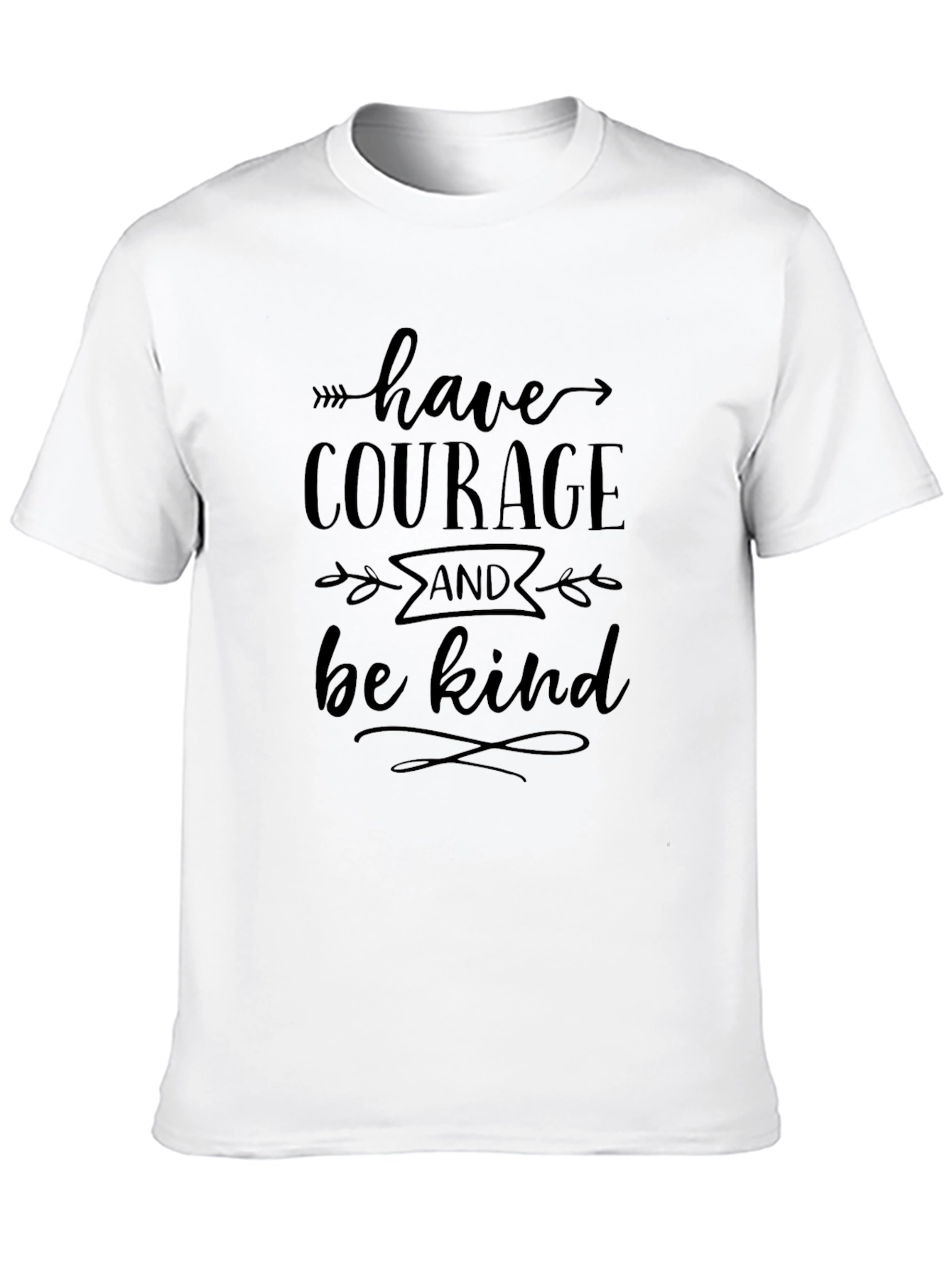 Have Courage and Be Kind Black Graphic Tee
