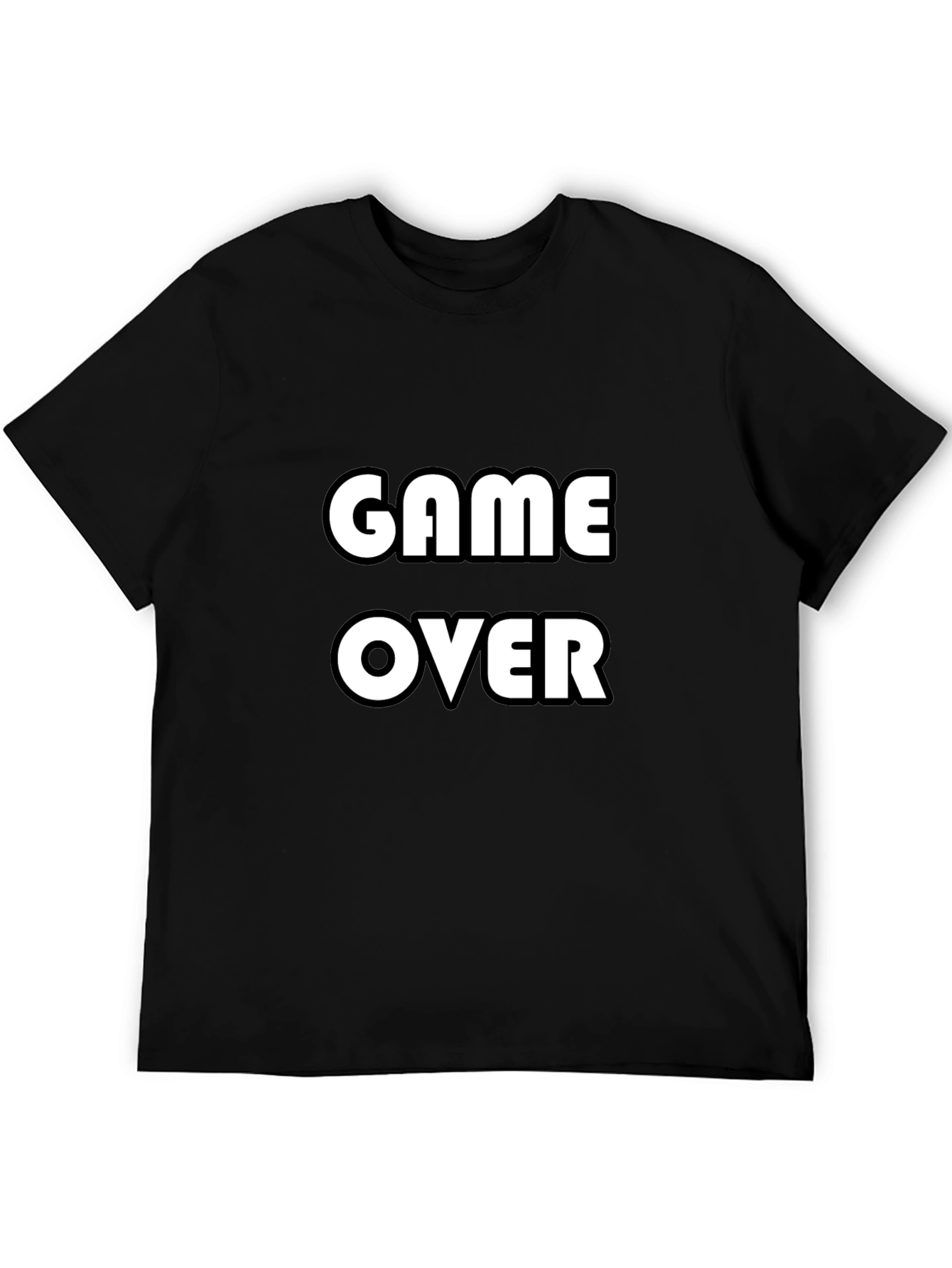 Game Over T-Shirt - Black Graphic Tee