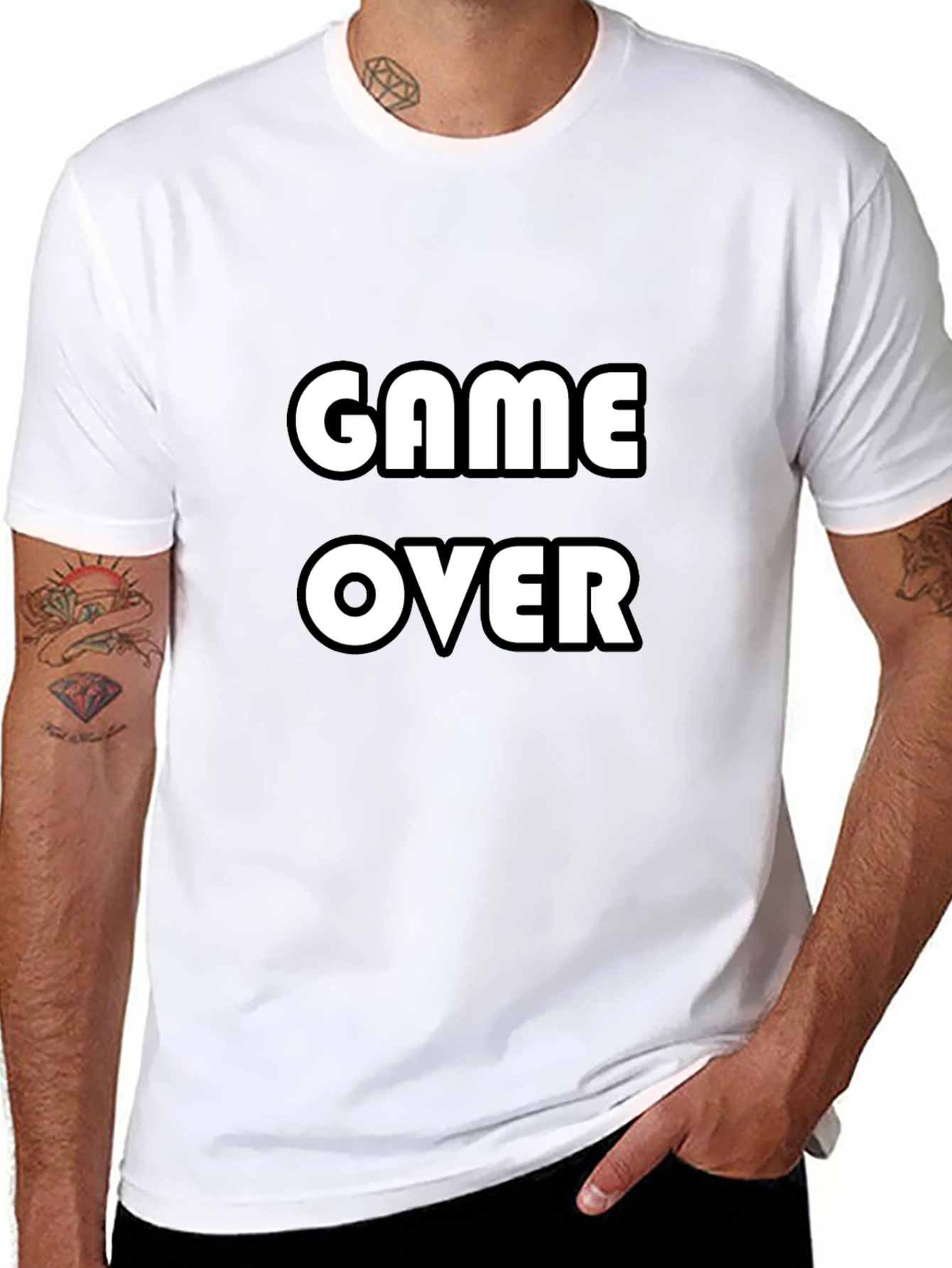 Game Over T-Shirt - Black Graphic Tee