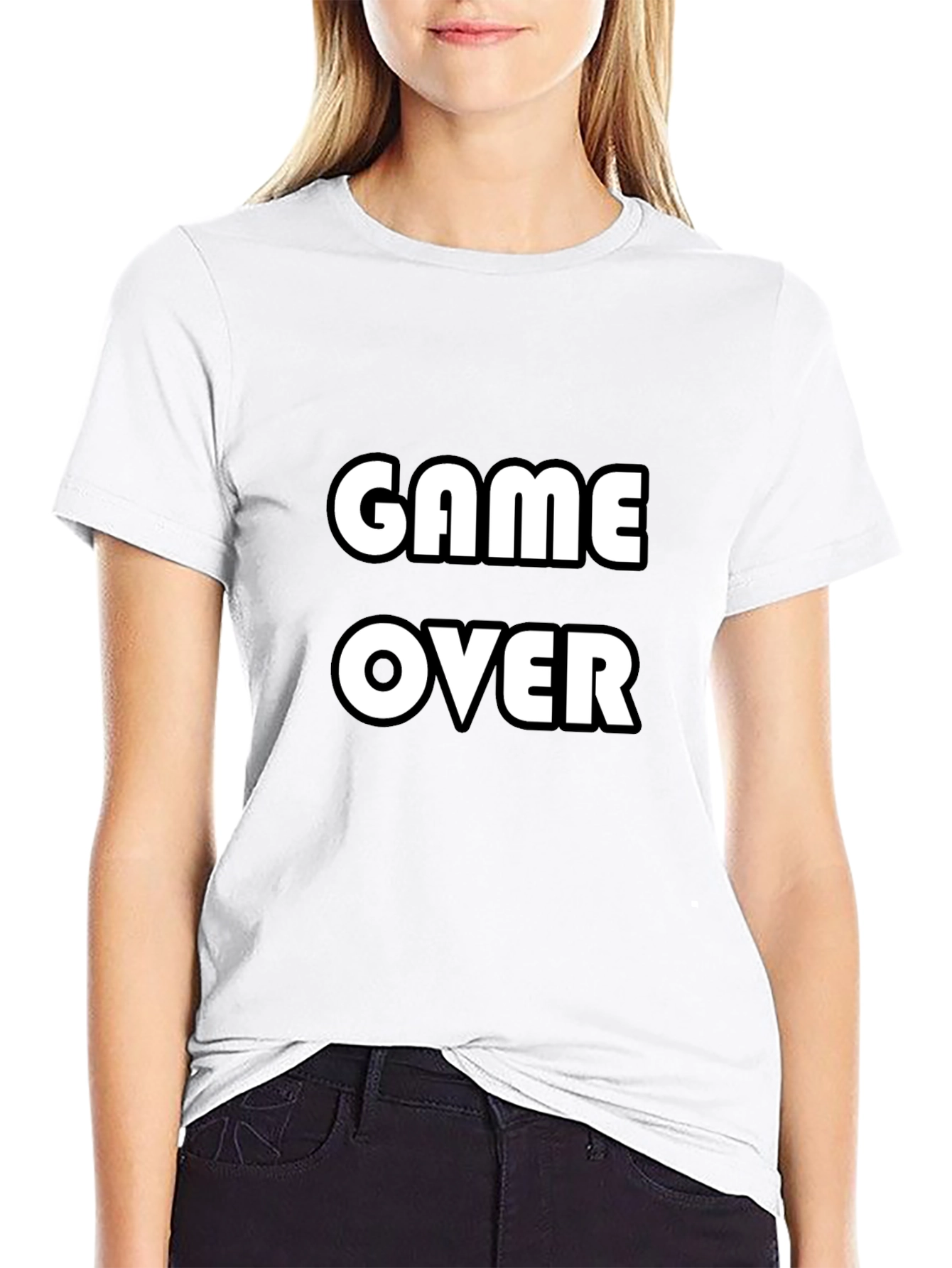 Game Over T-Shirt - Black Graphic Tee