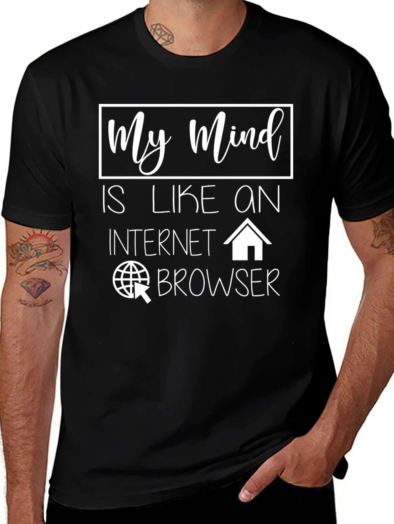 My Mind Internet Browser Graphic T-Shirt