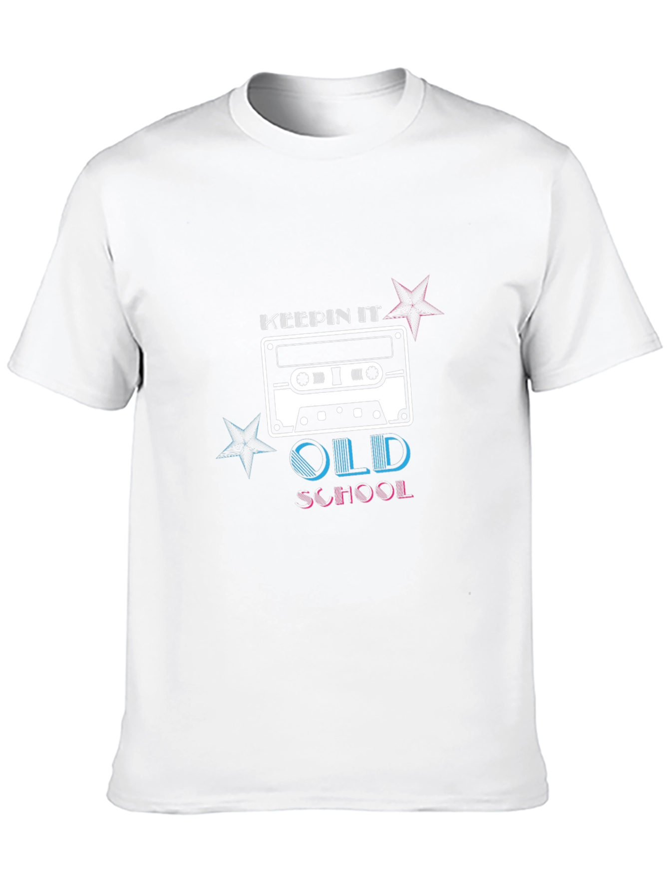 Keepin It Old School Cassette Tape Graphic T-Shirt