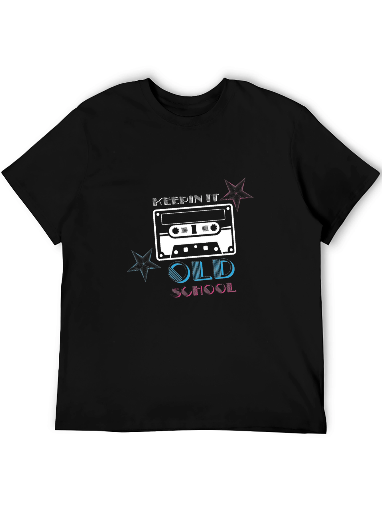 Keepin It Old School Cassette Tape Graphic T-Shirt