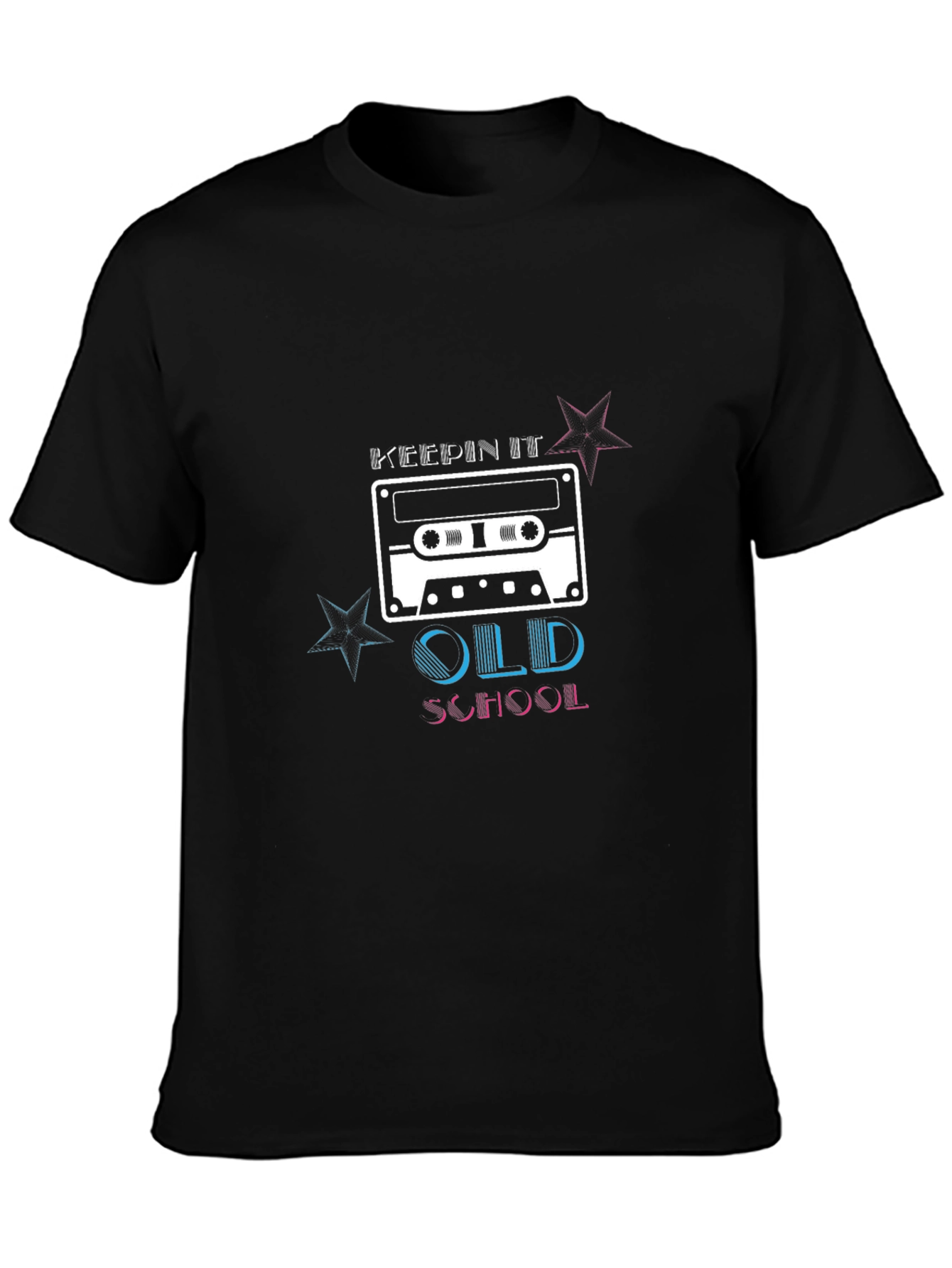 Keepin It Old School Cassette Tape Graphic T-Shirt
