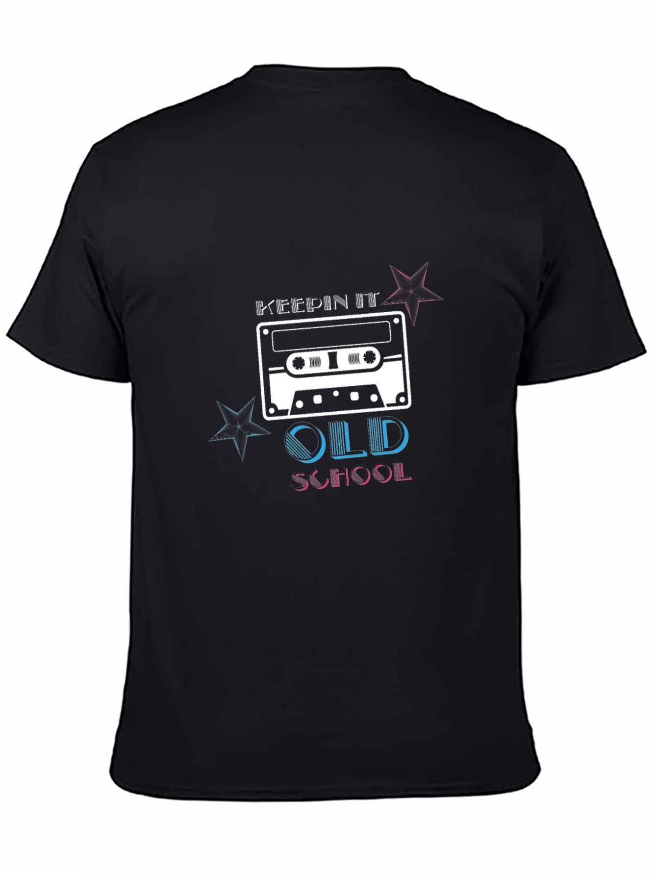 Keepin It Old School Cassette Tape Graphic T-Shirt