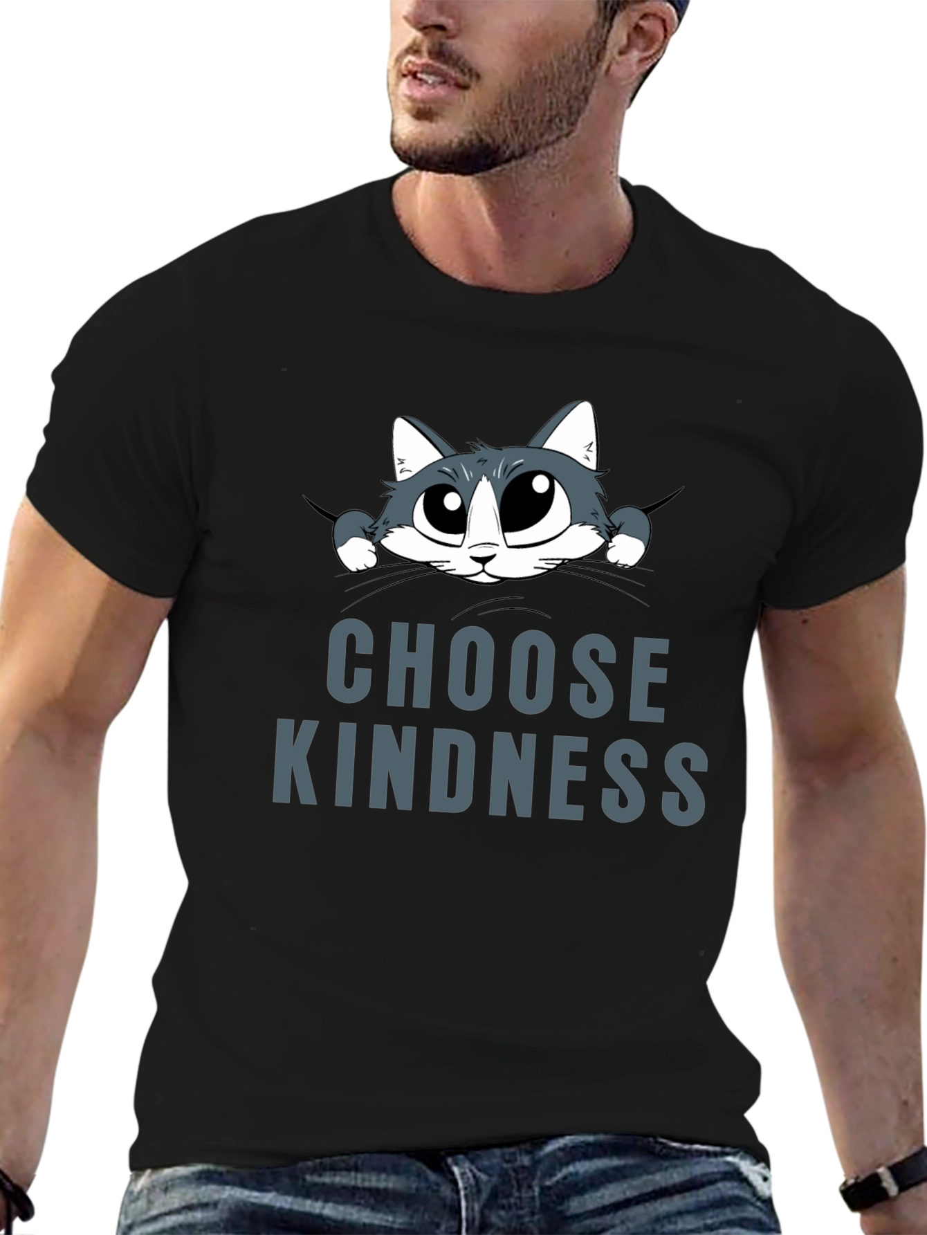 Choose Kindness Cat Graphic Tee