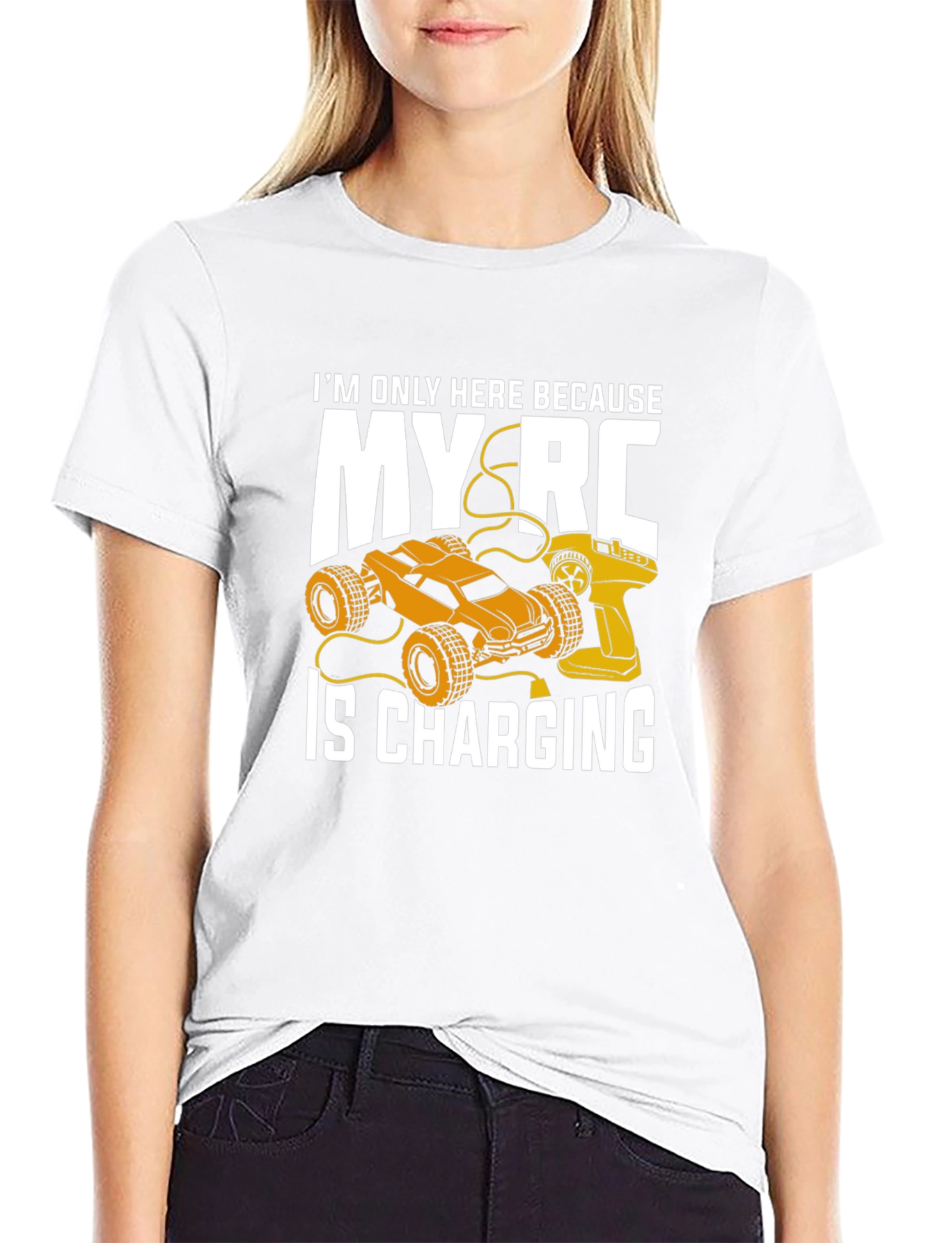 RC Car Charging T-Shirt - Hobbyist Apparel