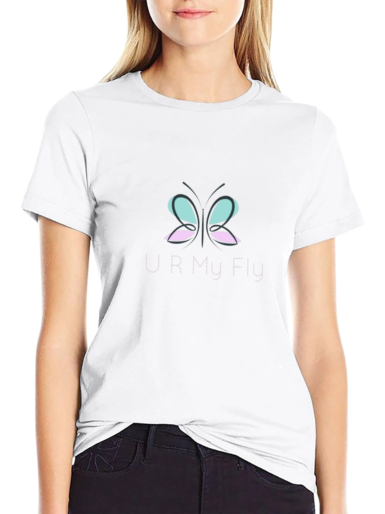 U R My Fly Graphic Tee - Black