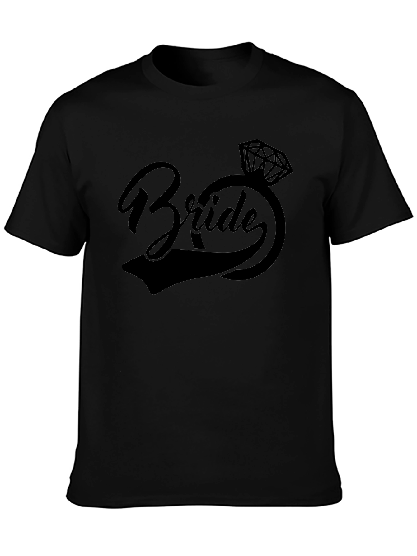 Bride Graphic Tee - Black Wedding Shirt