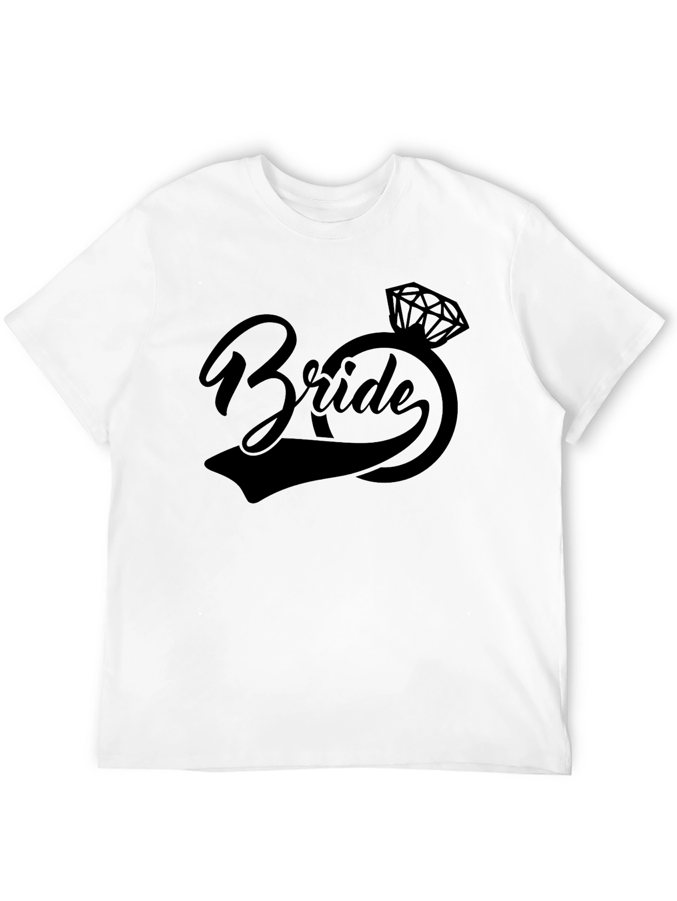 Bride Graphic Tee - Black Wedding Shirt
