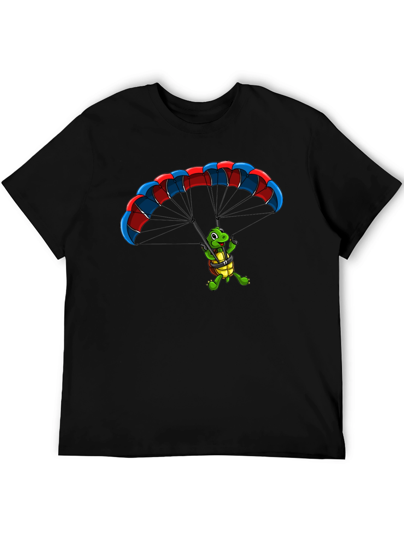 Turtle Parachute Graphic Tee - Fun & Unique Design