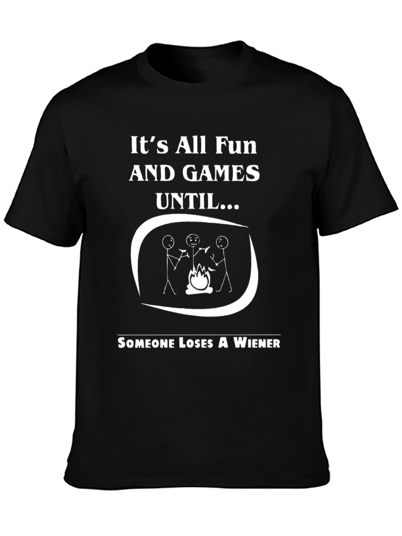 Funny Camping T-Shirt - Loses a Wiener Tee