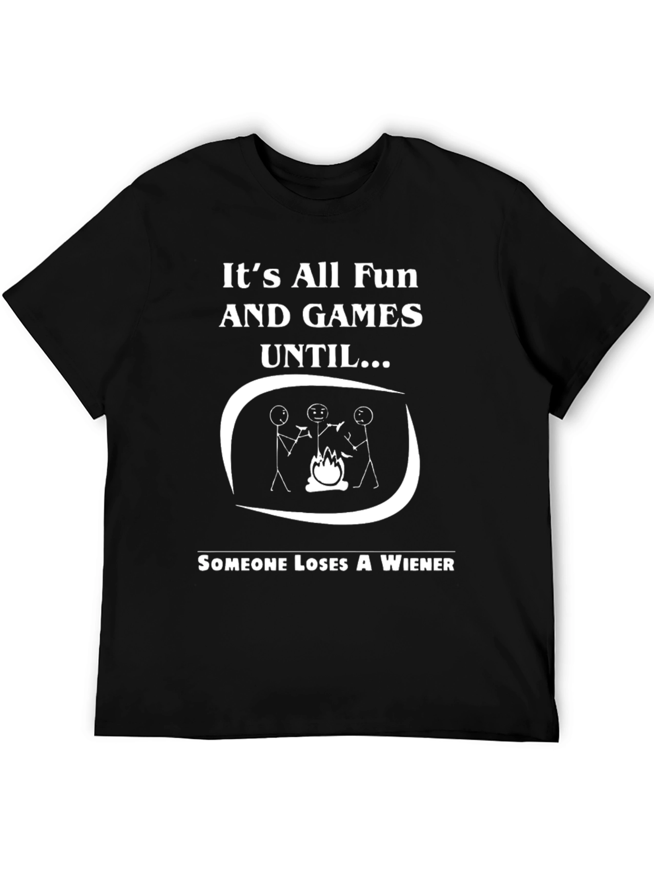 Funny Camping T-Shirt - Loses a Wiener Tee