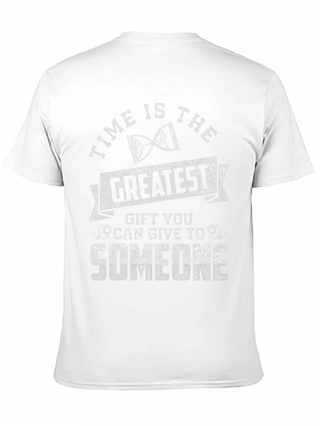 Time is the Greatest Gift Black Graphic T-Shirt