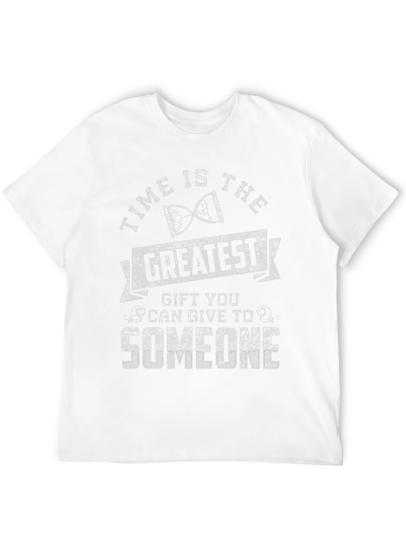 Time is the Greatest Gift Black Graphic T-Shirt