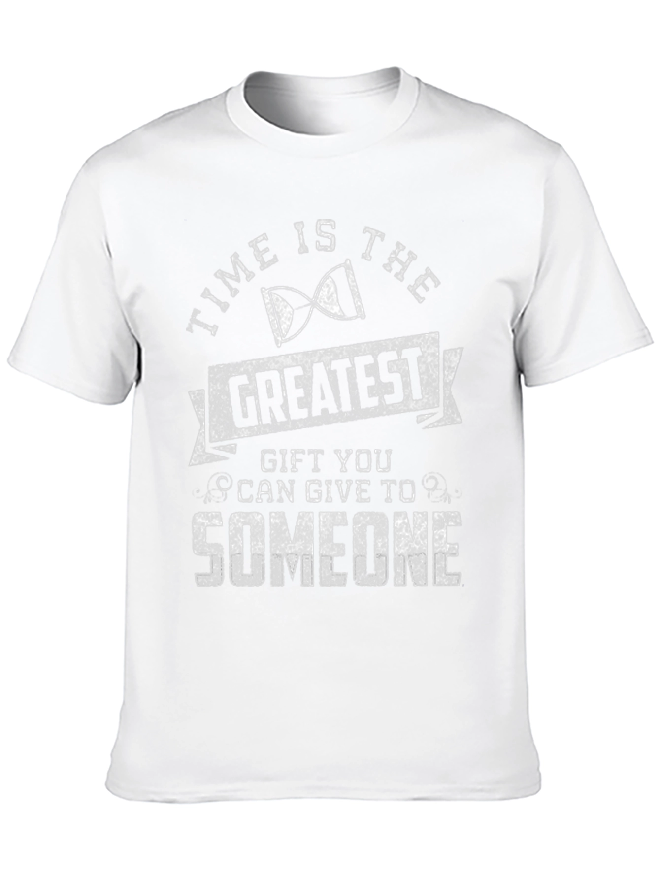 Time is the Greatest Gift Black Graphic T-Shirt