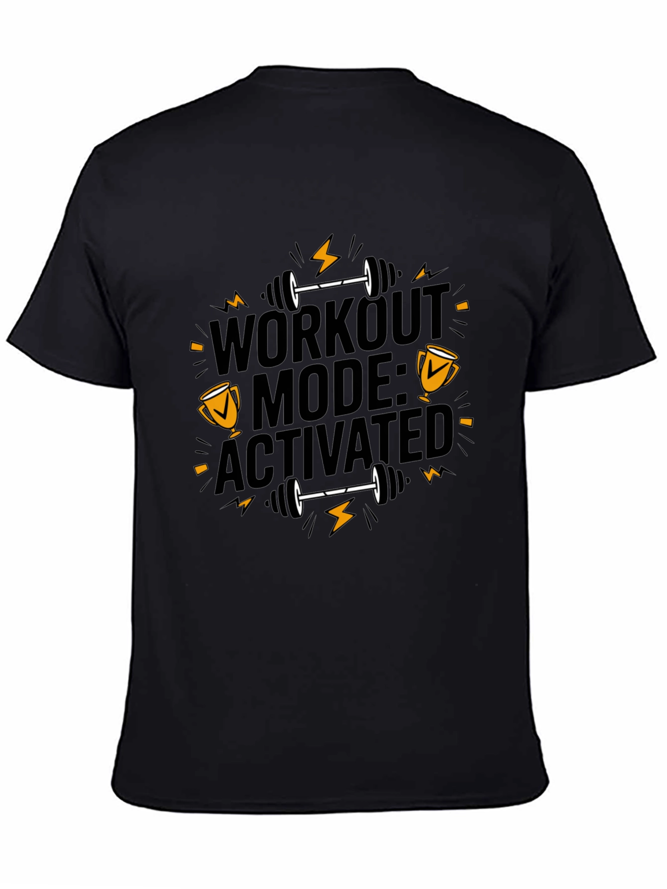 Workout Mode Activated Black T-Shirt