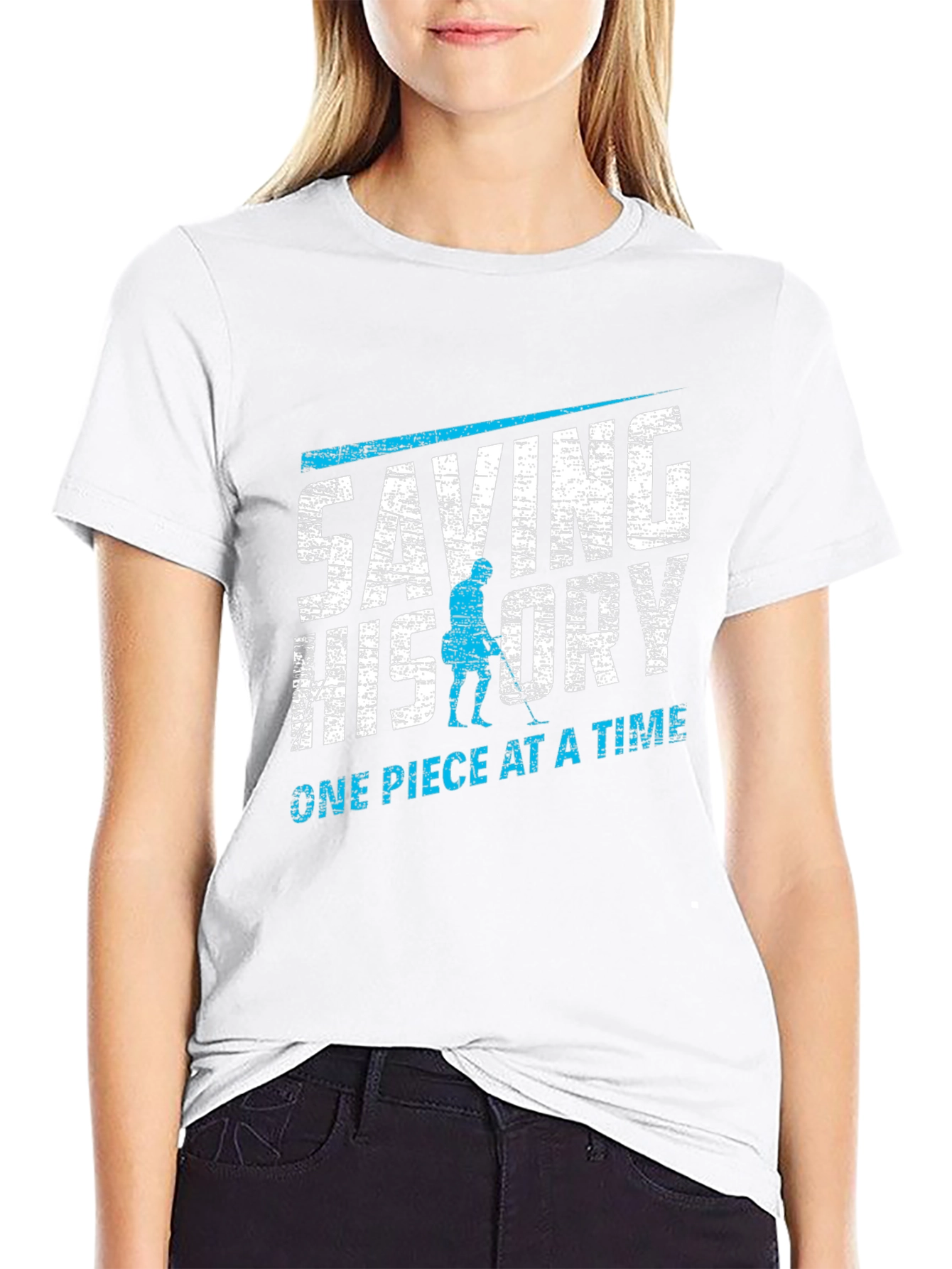 Saving History T-Shirt - Metal Detecting Design