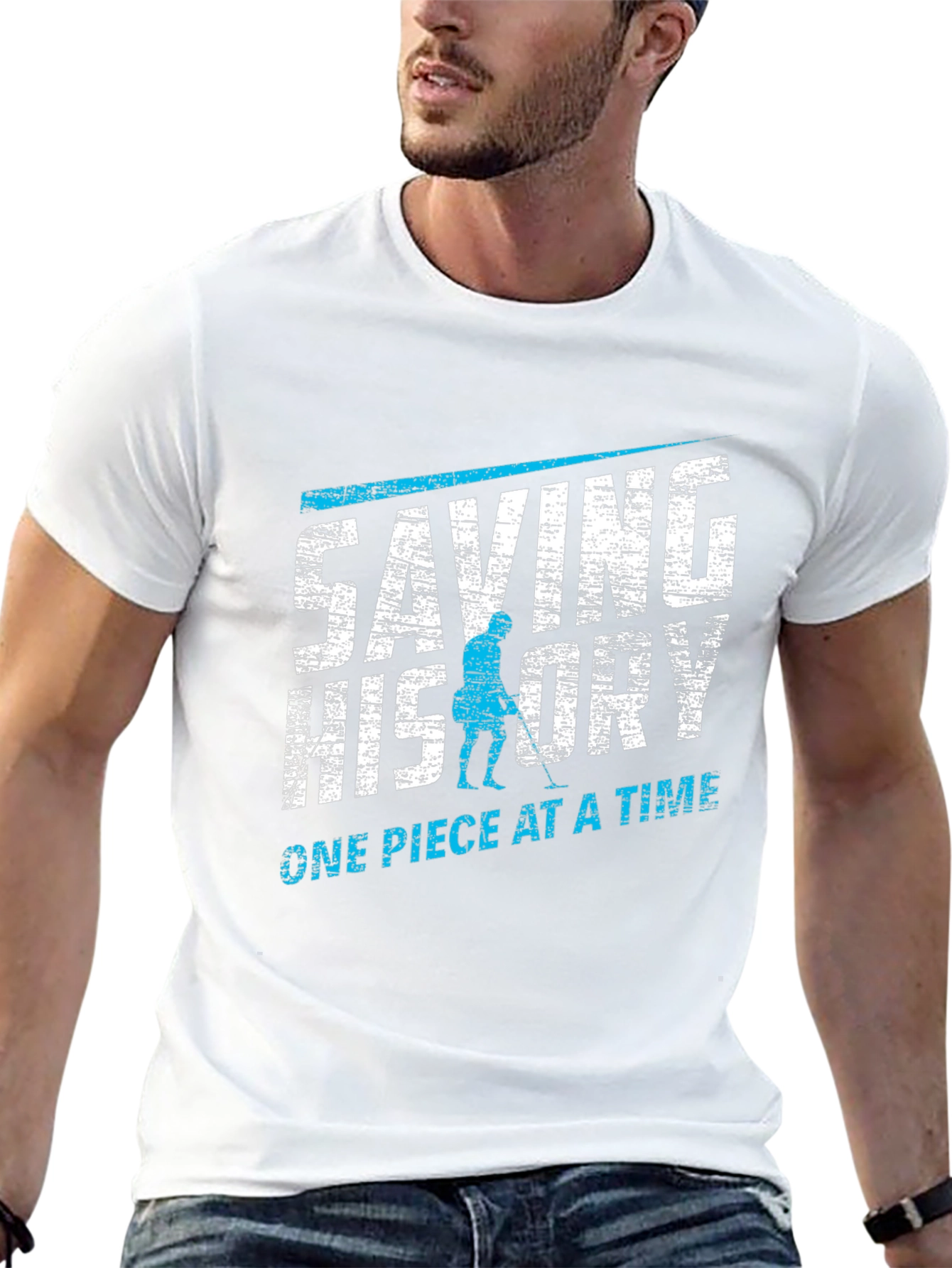 Saving History T-Shirt - Metal Detecting Design