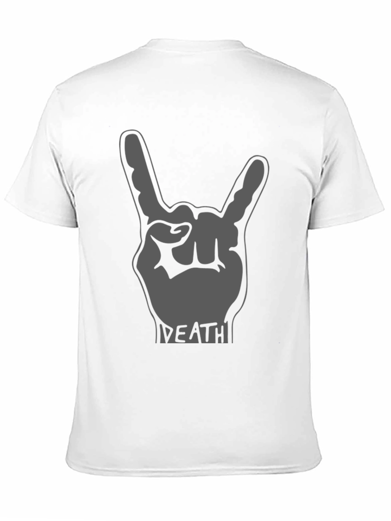 Rock On Graphic Tee - Death Metal Hand Gesture