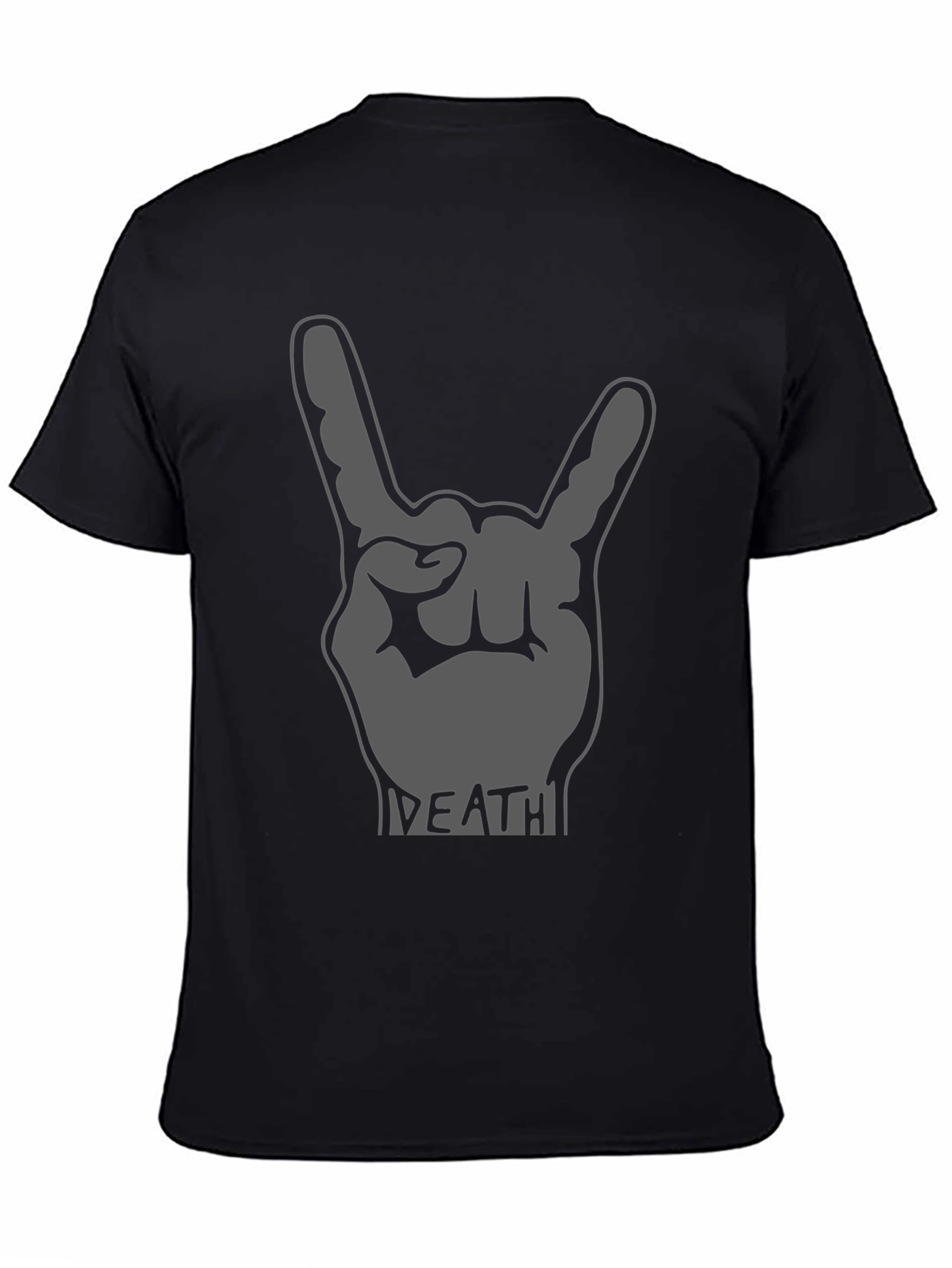 Rock On Graphic Tee - Death Metal Hand Gesture