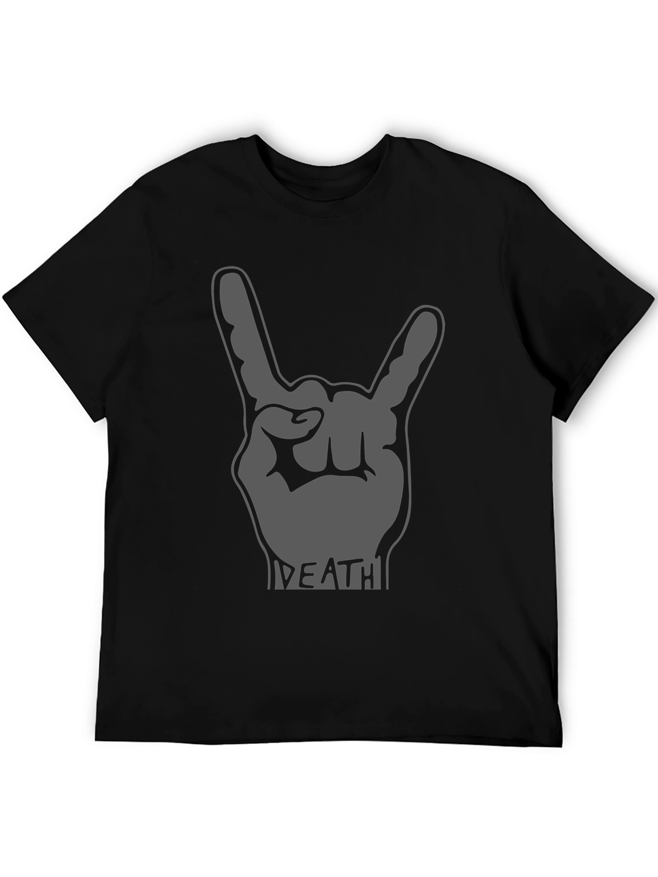 Rock On Graphic Tee - Death Metal Hand Gesture