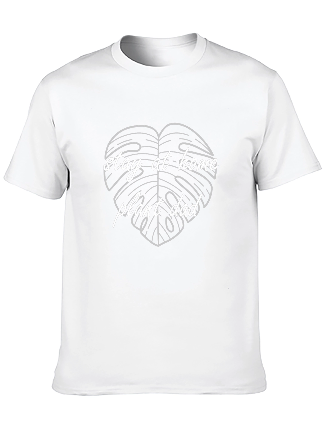 Stay-at-Home Plant Dad Graphic Tee - Black Cotton T-Shirt