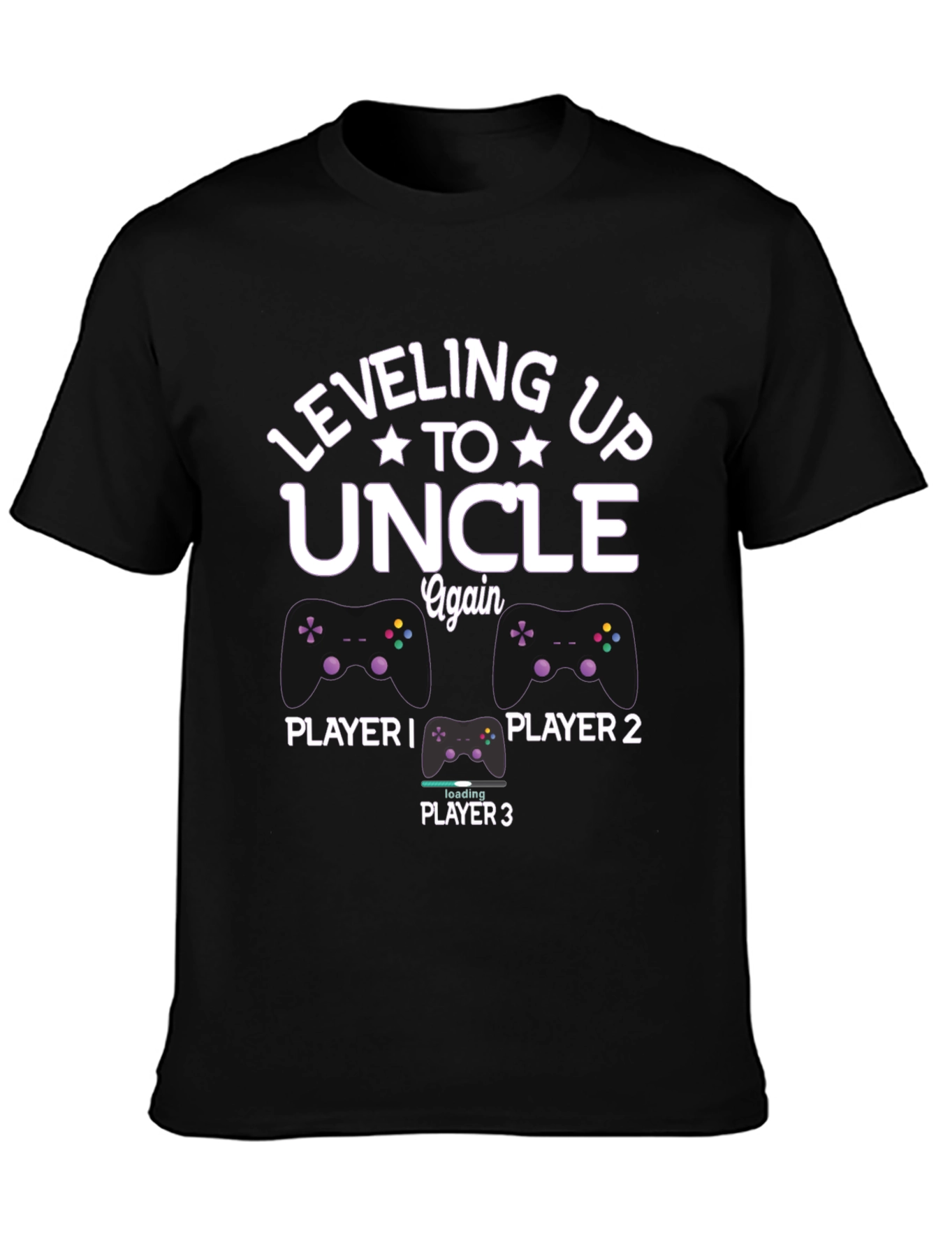Leveling Up to Uncle Again Gaming T-Shirt