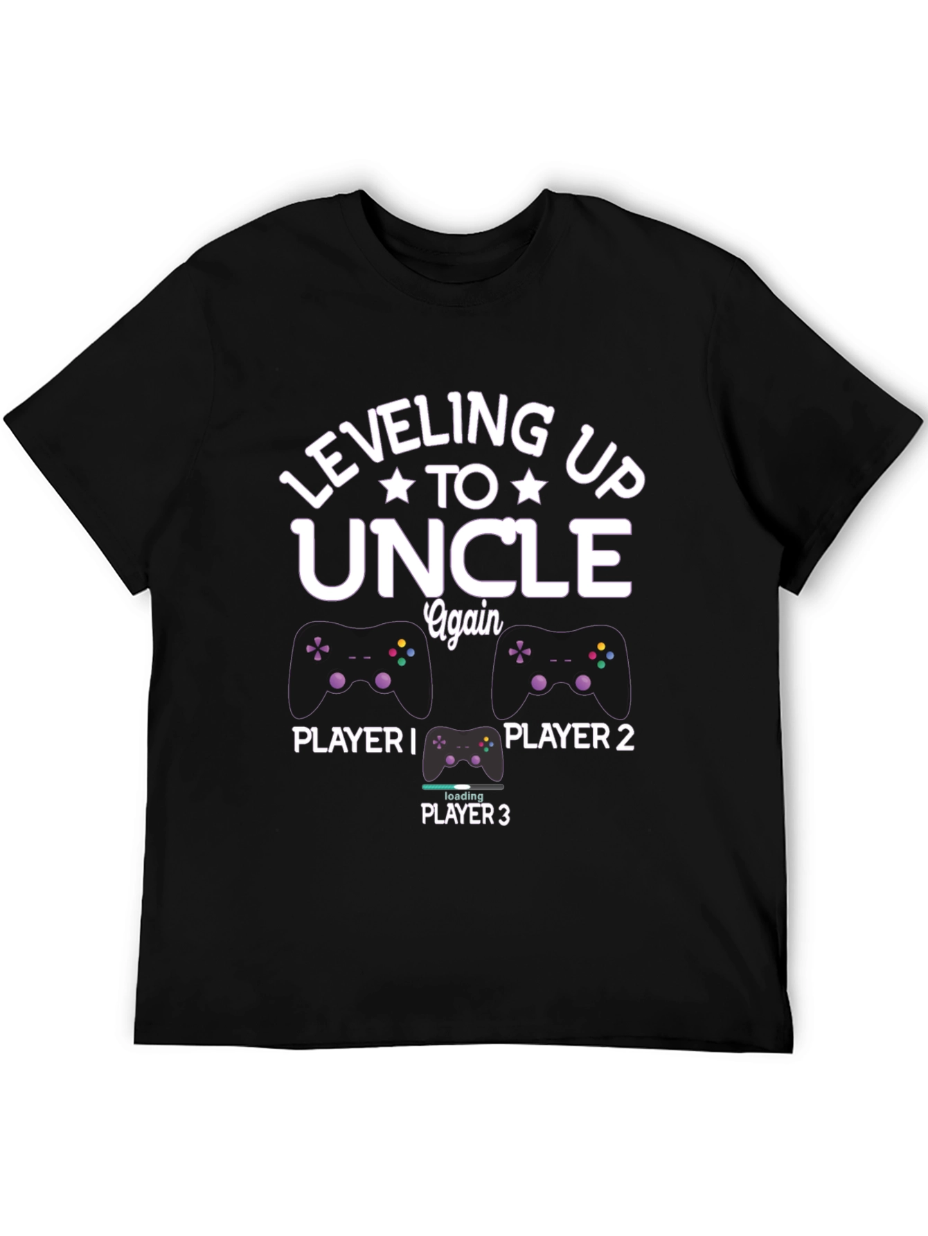 Leveling Up to Uncle Again Gaming T-Shirt