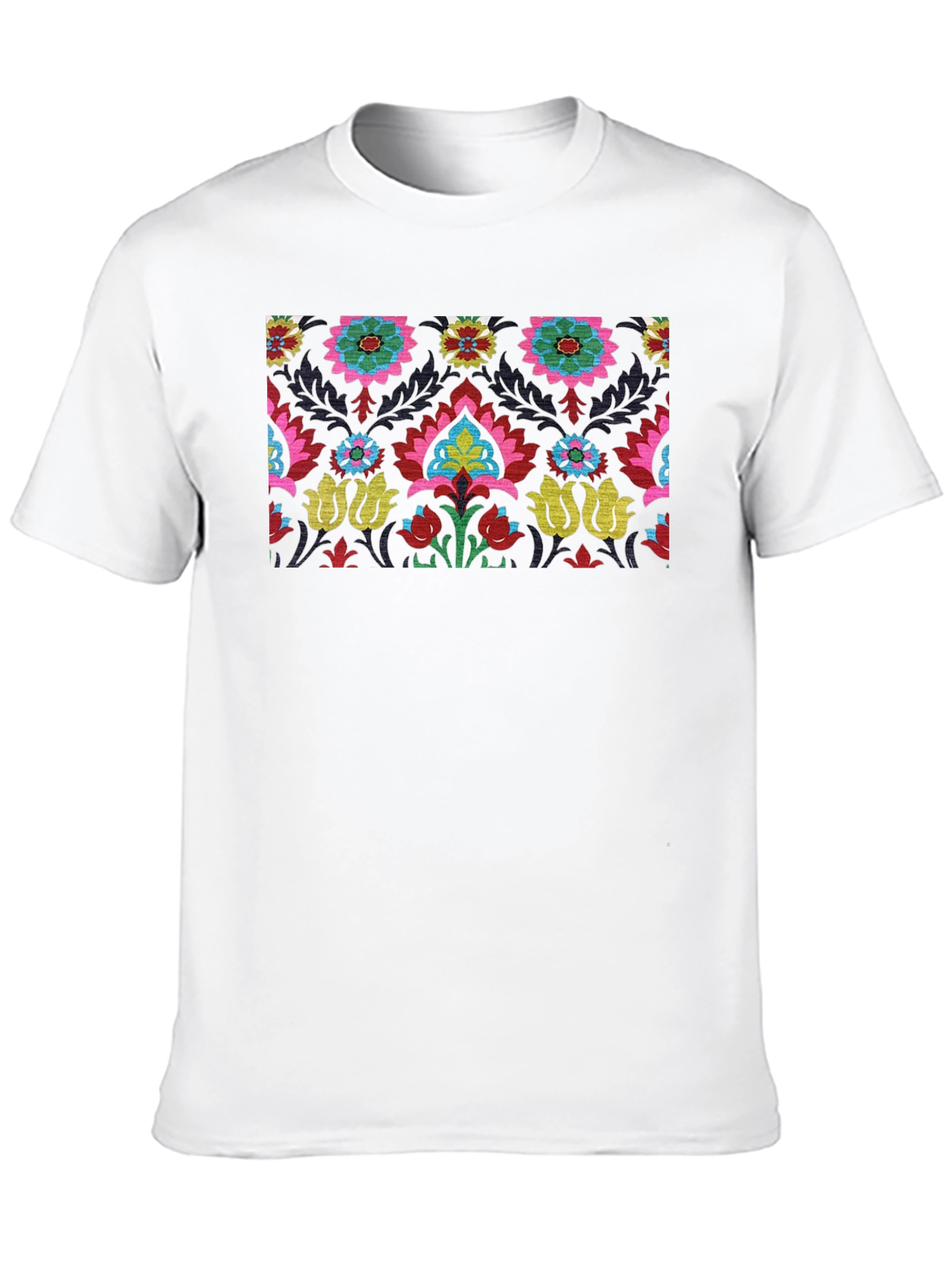 Suzani Print Black T-Shirt