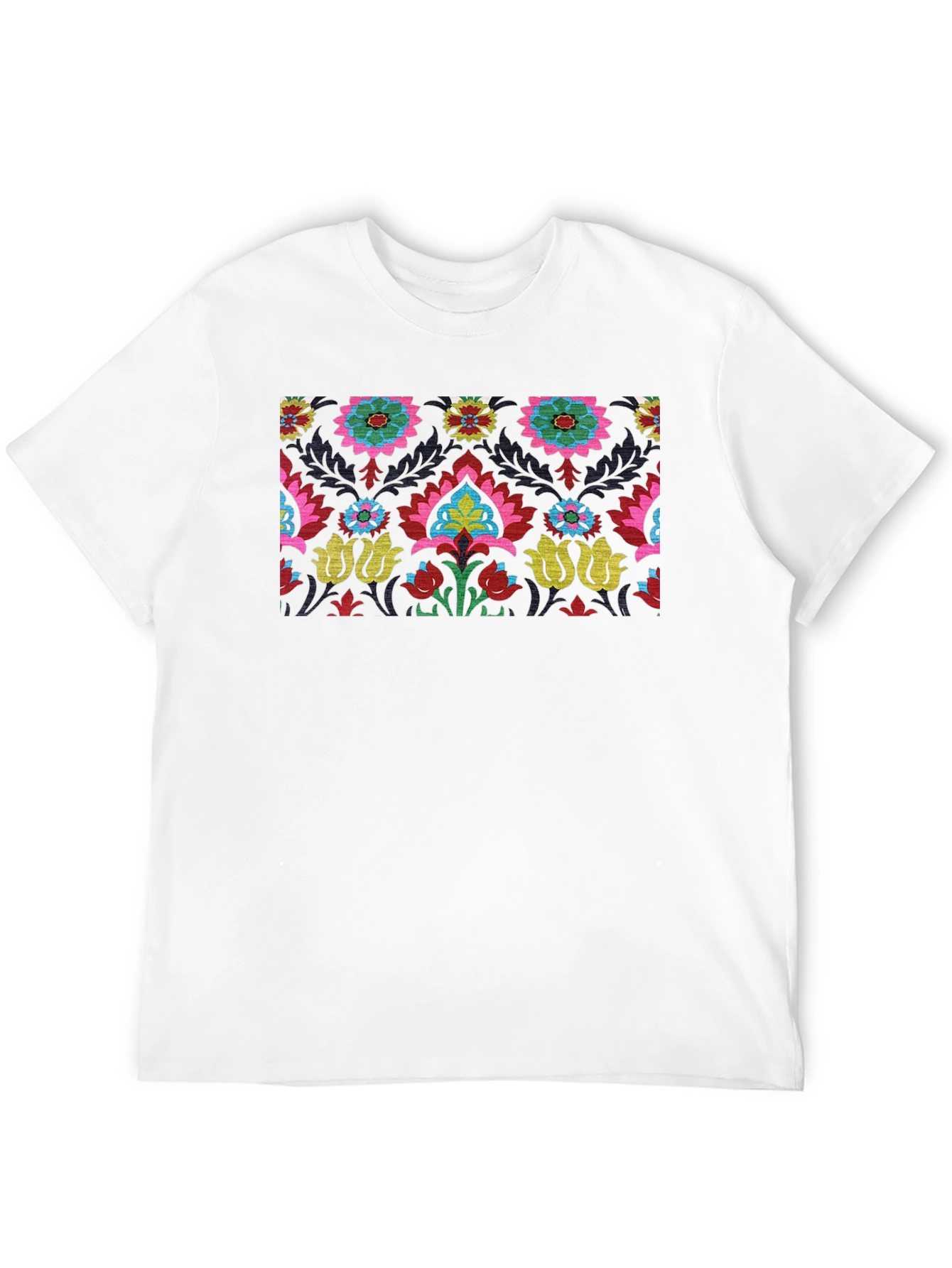 Suzani Print Black T-Shirt