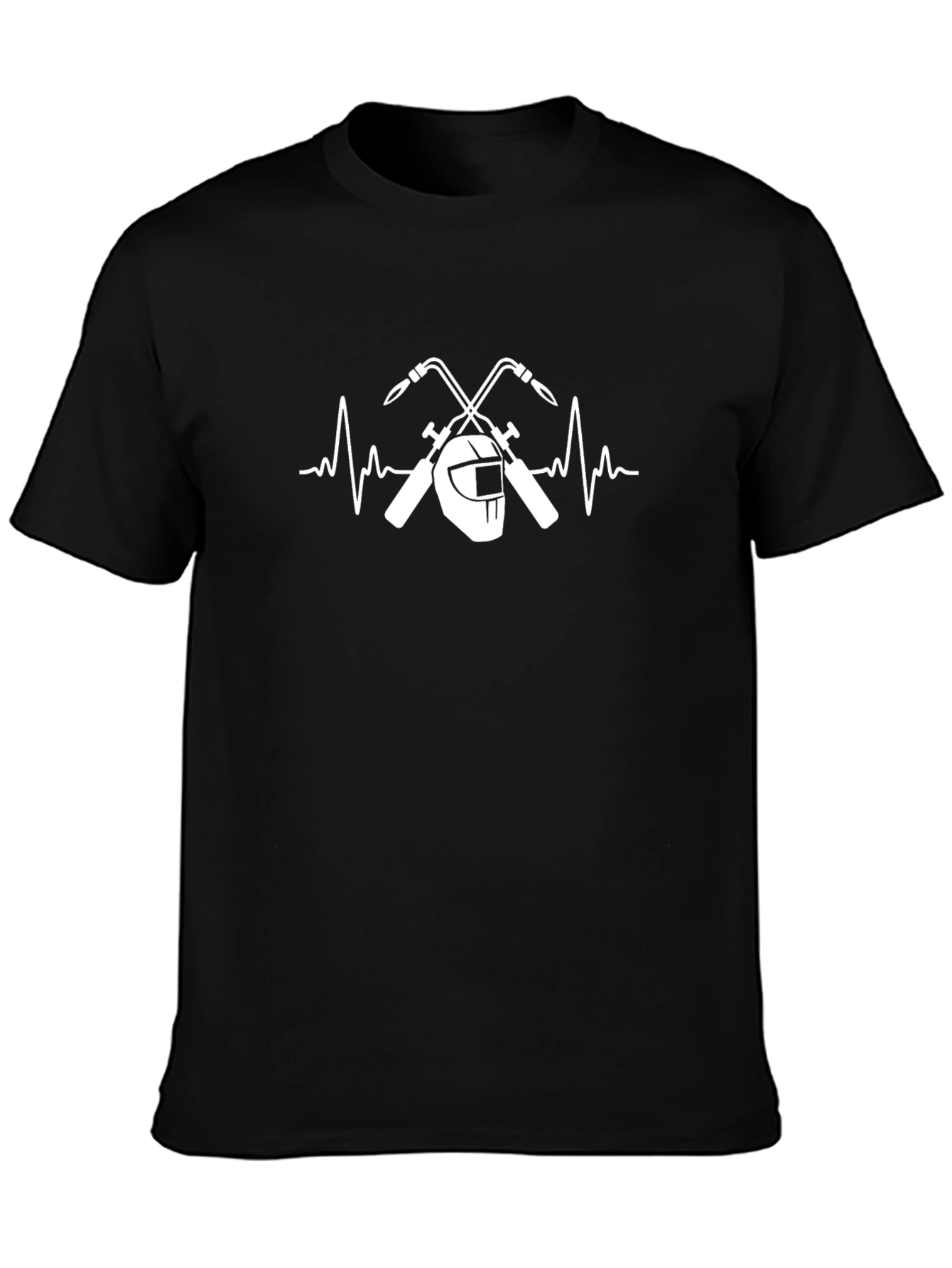 Welder Heartbeat T-Shirt - Black