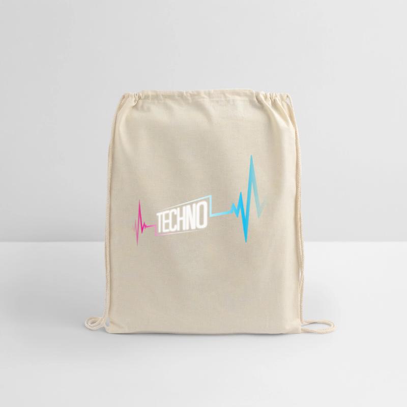 Techno Heartbeat EKG Pulse Music Party Frequency