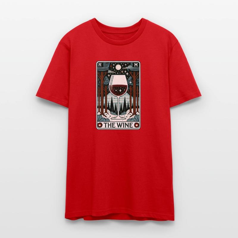 The Wine Tarot Card – Vintage Boozy Arcana Art