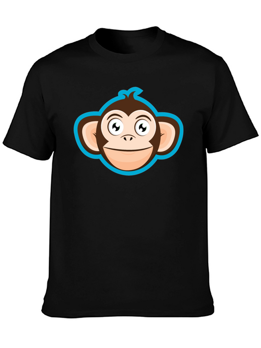 Monkey Face Black T-Shirt