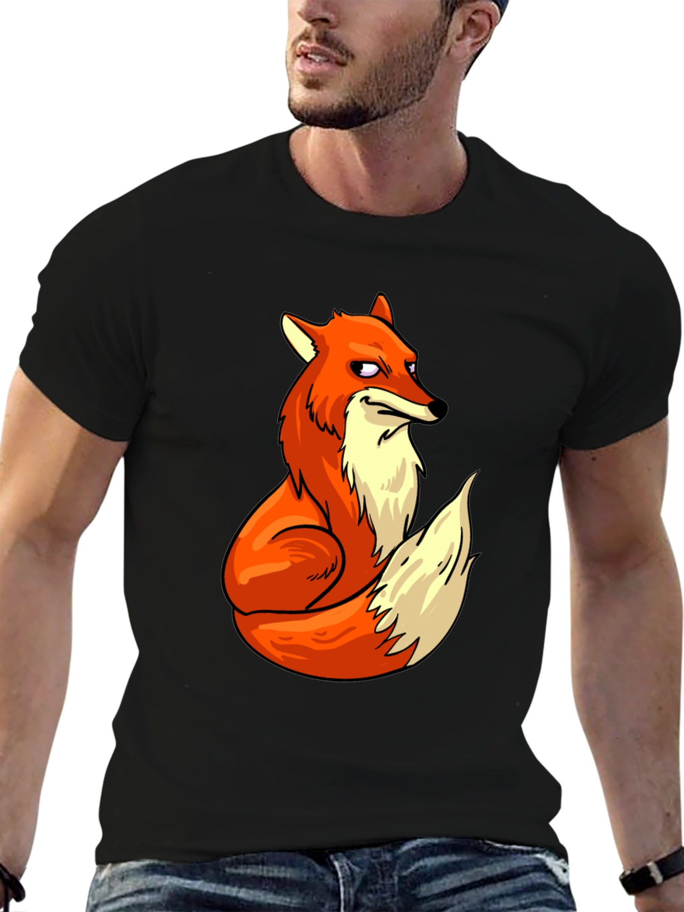 Fox Graphic T-Shirt - Cool Cartoon Design