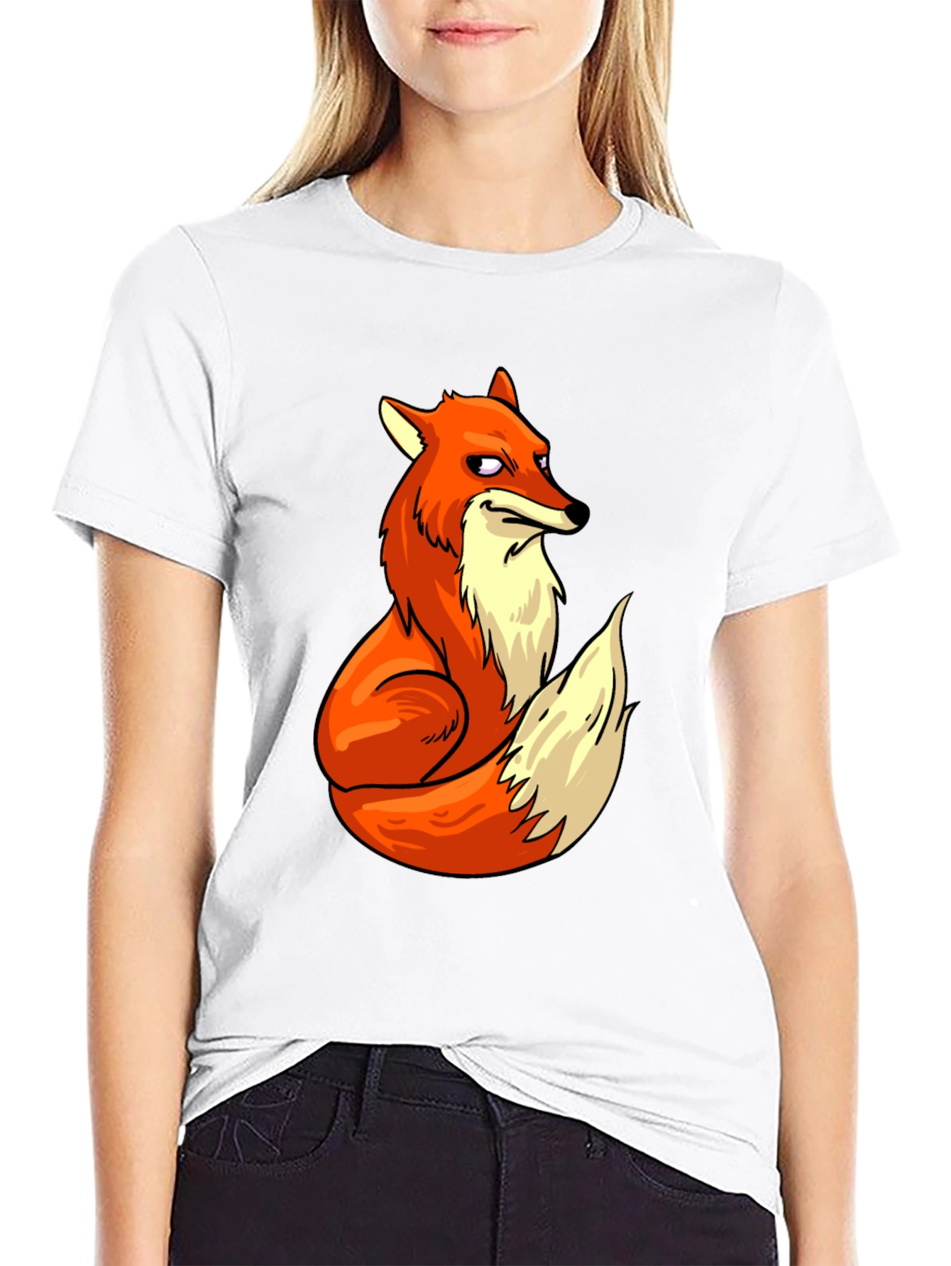 Fox Graphic T-Shirt - Cool Cartoon Design