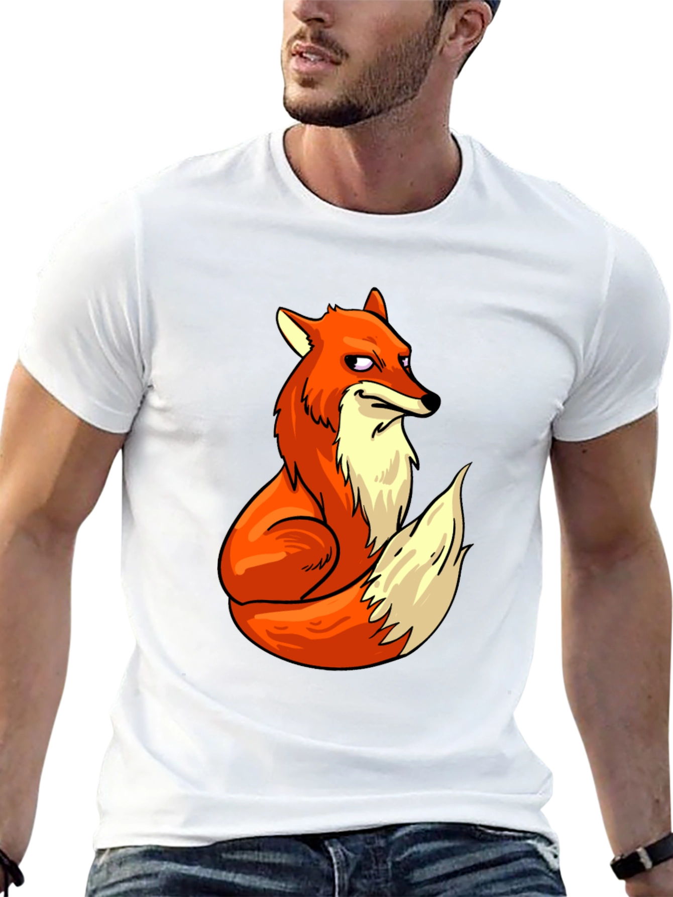 Fox Graphic T-Shirt - Cool Cartoon Design