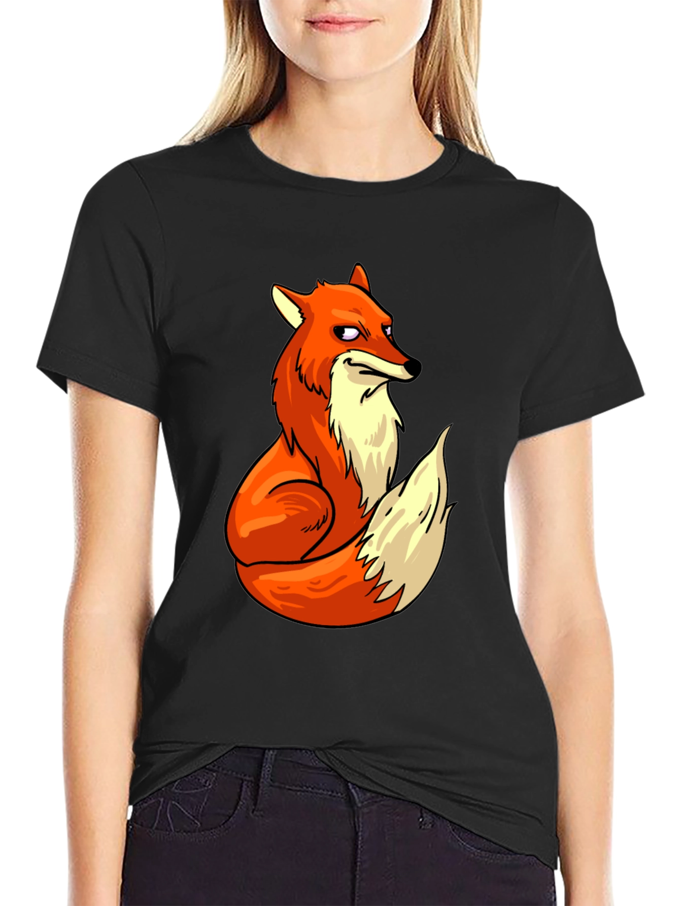 Fox Graphic T-Shirt - Cool Cartoon Design