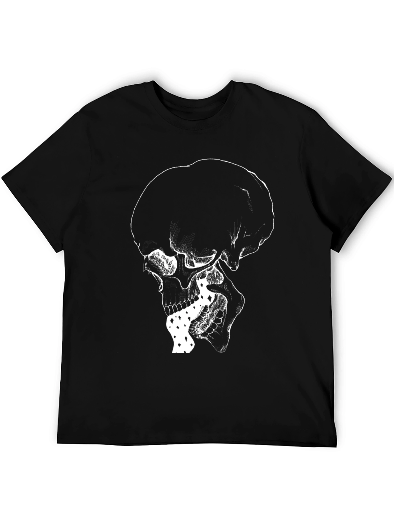 Skull Graphic Tee - Edgy Style Black T-Shirt
