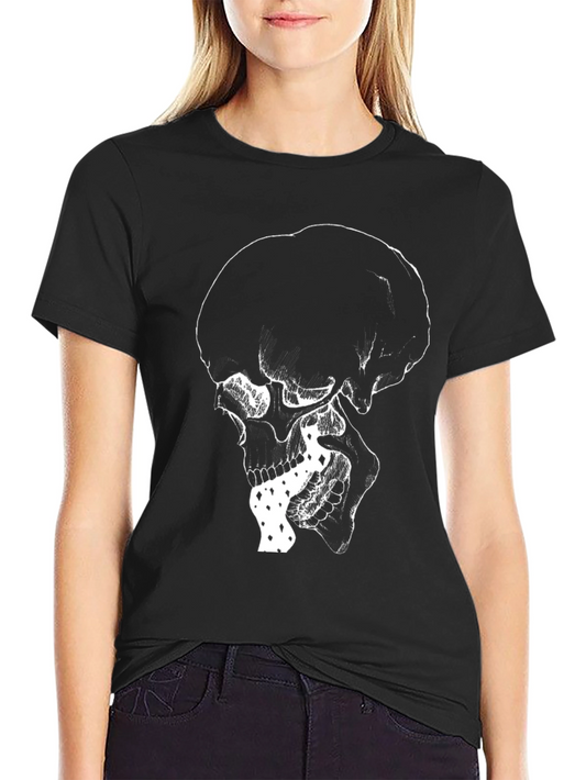 Skull Graphic Tee - Edgy Style Black T-Shirt