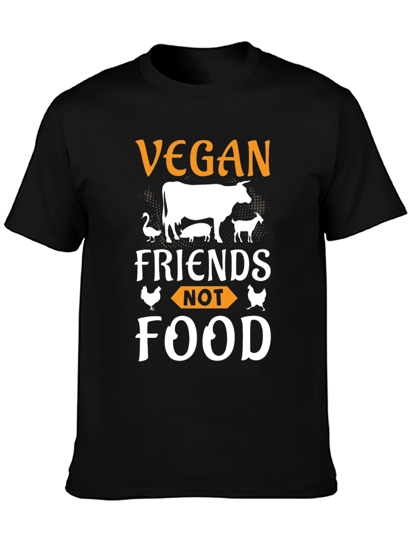 Vegan Friends Not Food Graphic Tee