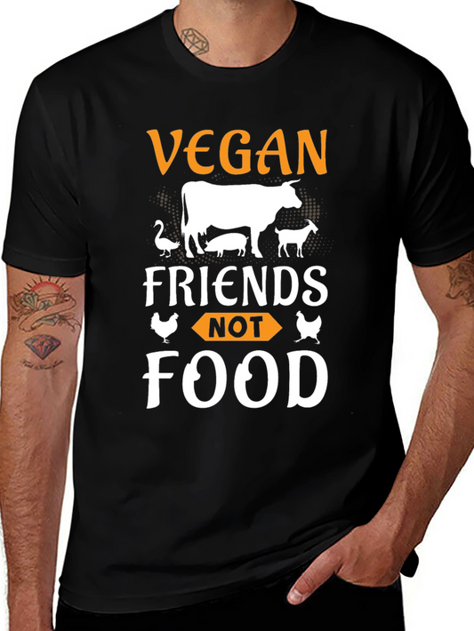 Vegan Friends Not Food Graphic Tee