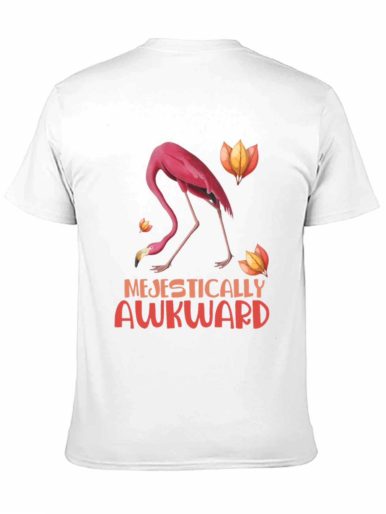 Majestically Awkward Flamingo Graphic Tee