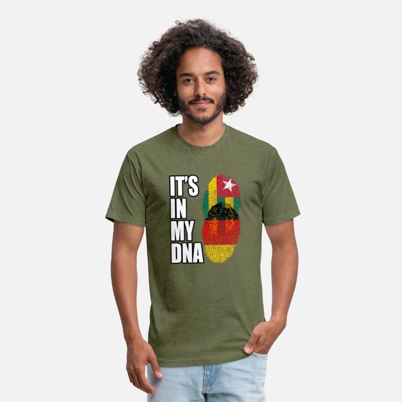 Togolese And German Mix Heritage DNA Flag